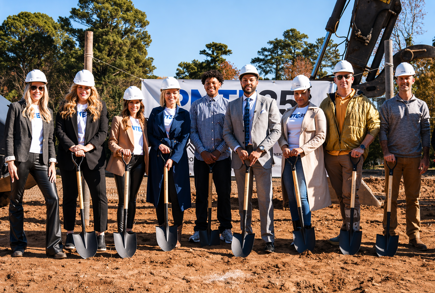 PNTE35. team and partners at the official groundbreaking ceremony